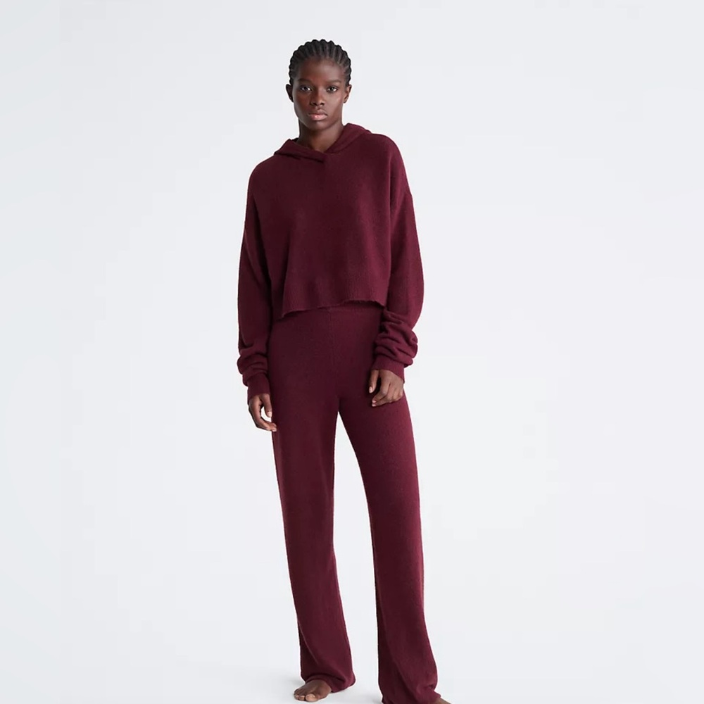 BRAND NEW* Calvin Klein sweter lounge plush sleep hoodie & pants, XS